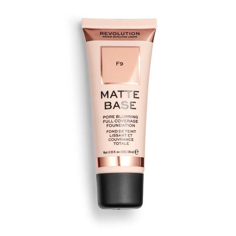 Makeup Revolution Mattifying Foundation Matinis Pagrindo Fondas F9 28 ml - Kosmetika