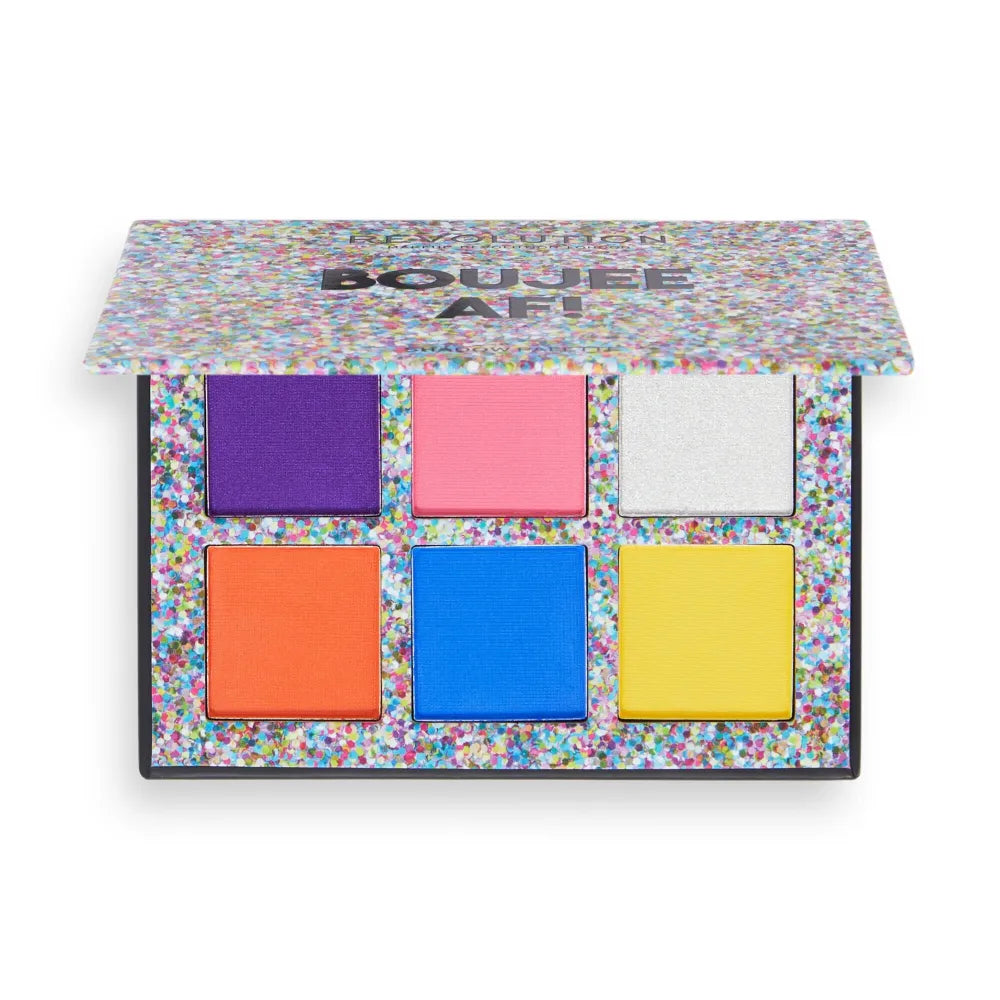 Makeup Revolution Power Shadow Palette Eyeshadow (6) Boujee AF 1vnt - Kosmetika