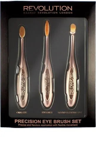 Makeup Revolution Precision Eye Set akių makiažo šepetėlių rinkinys 1 pakuotė. - Kosmetika