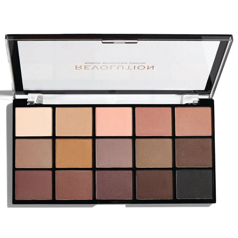 Makeup Revolution Reloaded Basic Mattes aki šešėlių paletė 1 vnt - Kosmetika