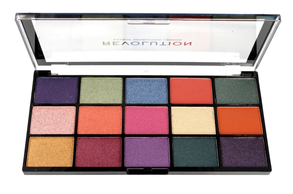 Makeup Revolution Reloaded Passion for Colour Eyeshadow Palette (15) 1vnt - Kosmetika