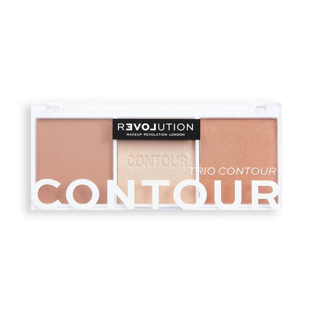 Makeup Revolution Relove Veido kontūravimo paletė Trio - Baked Sugar 1vnt - Kosmetika