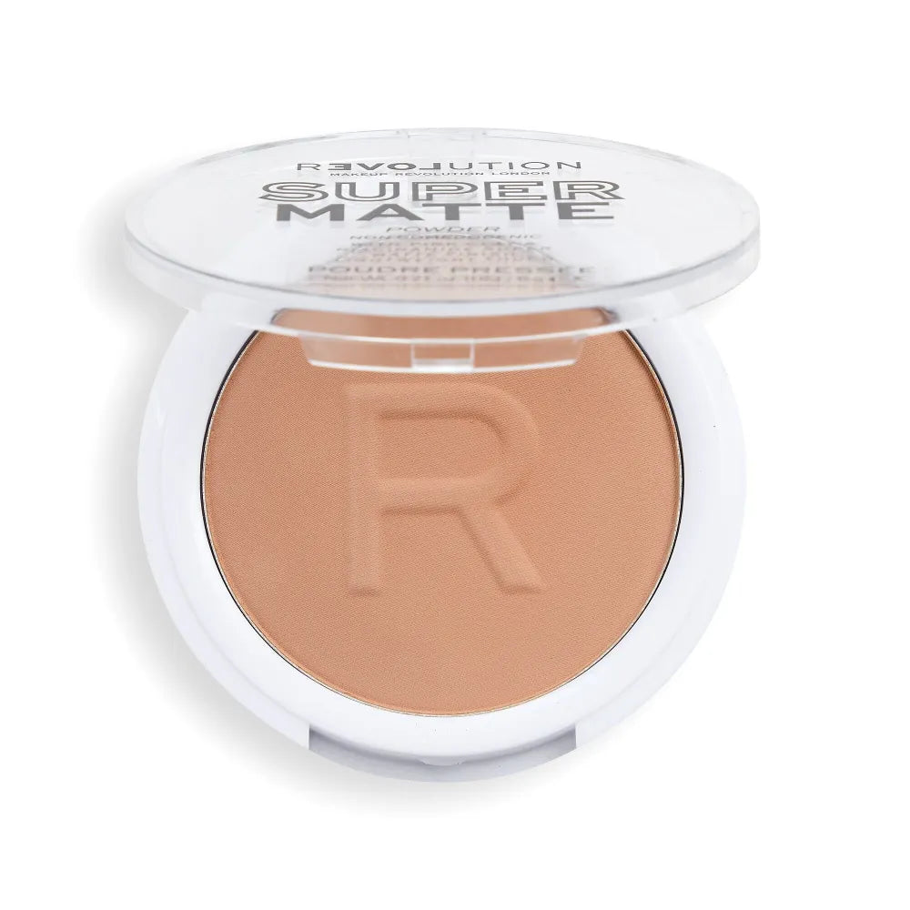 Makeup Revolution Super Matte Pressed Powder Mattifying - Bežinis 6g - Kosmetika