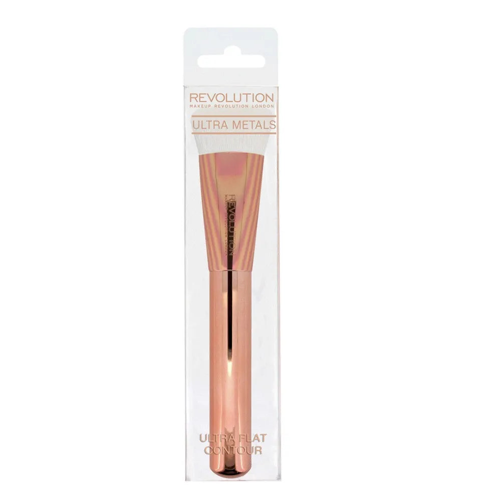 Makeup Revolution Ultra Metals Flat Contour F304 veido kontūravimo šepetys 1 vnt - Kosmetika