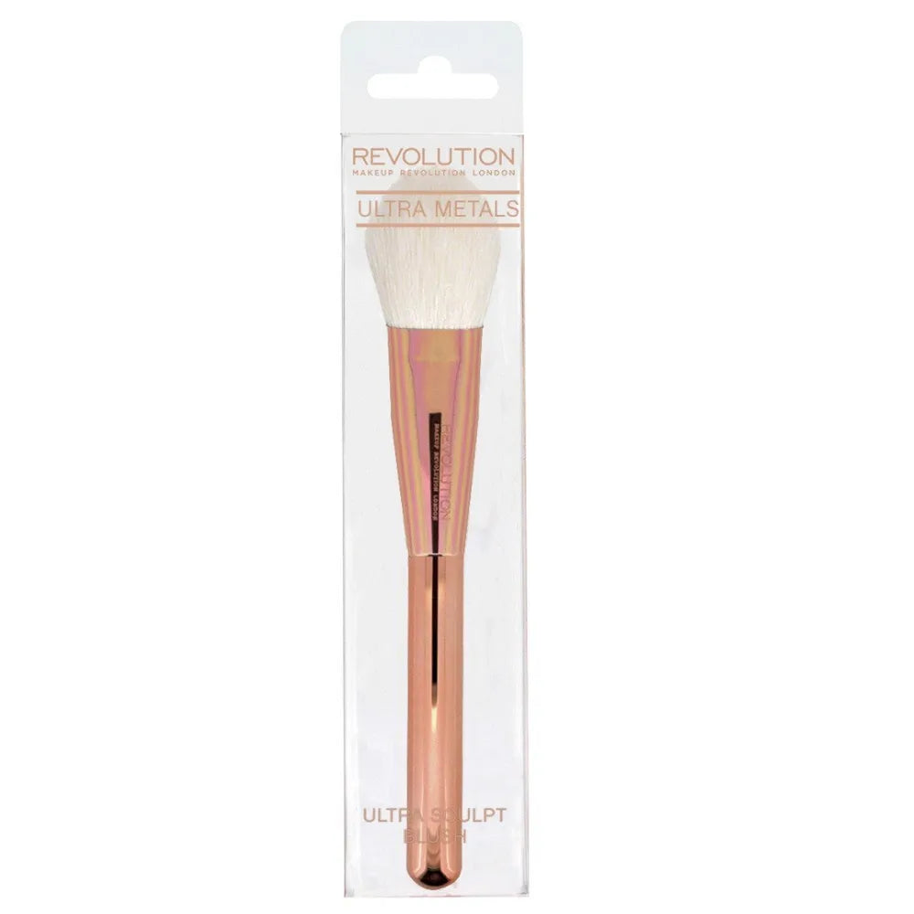Makeup Revolution Ultra Metals Sculpt Blush F303 veido formavimo šepetys 1 vnt - Kosmetika