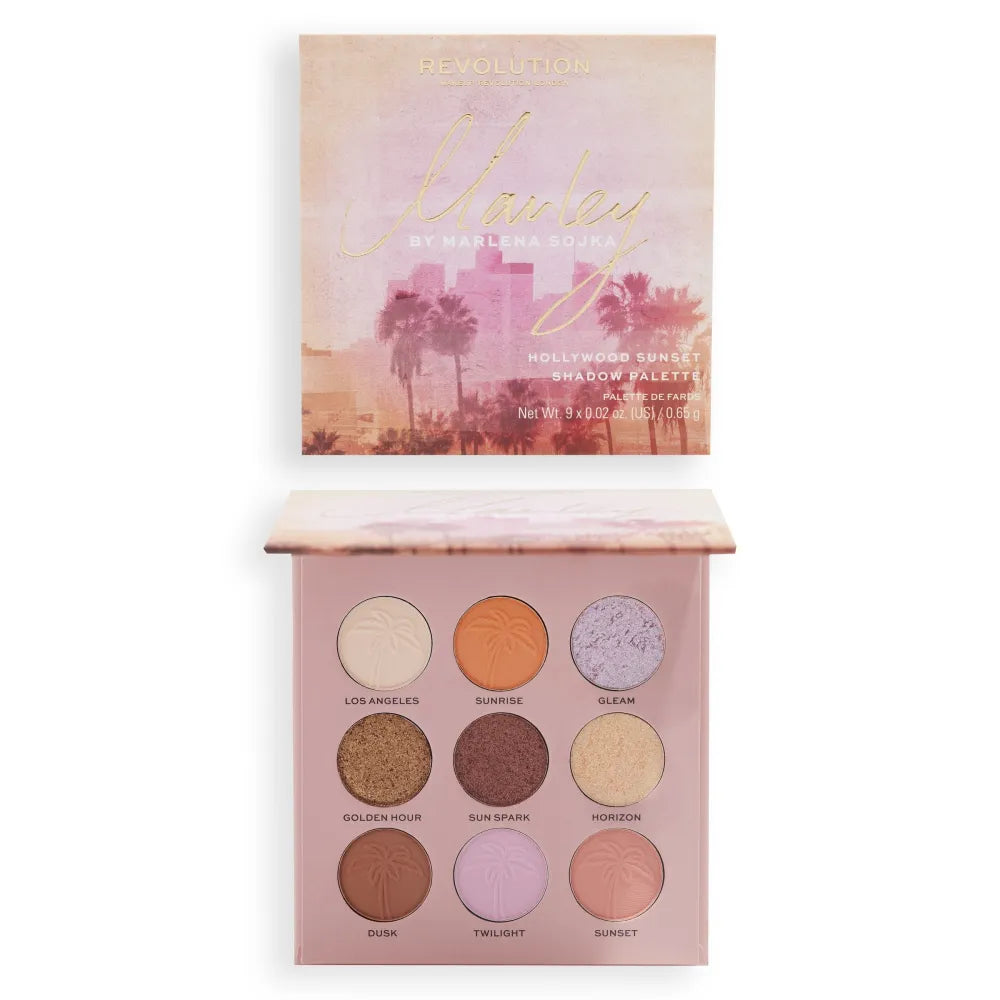 Makeup Revolution X Marley by Marlena Sojka Holivudo akių šešėlių paletė (9) 1 vnt - Kosmetika