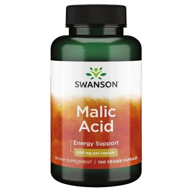 Malic Acid - Obuolių rūgštis - 600 mg - N100 - Swanson - Papildai