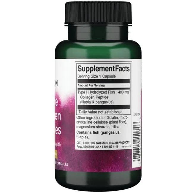 Marine Collagen Peptides - 400 mg - N60 - Swanson - Papildai