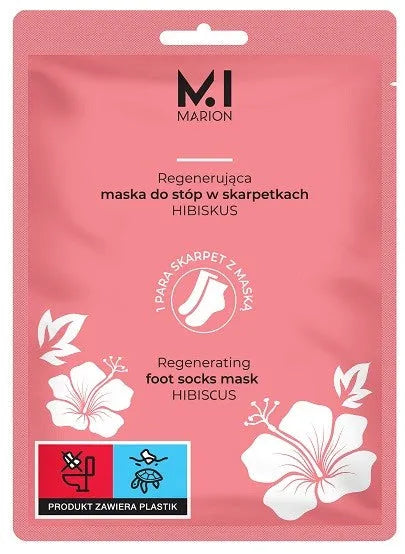 MARION Atkuriamoji pėdų kaukė kojinėse Hibiscus 2 x 15 ml - Kosmetika