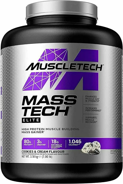 Mass-Tech Elite Cookies & Cream - 3180g - MuscleTech - Sporto papildai