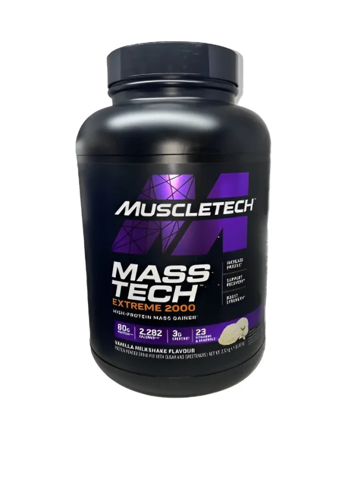 Mass-Tech Extreme 2000 Vanilla Milkshake - 2720g - MuscleTech - Sporto papildai