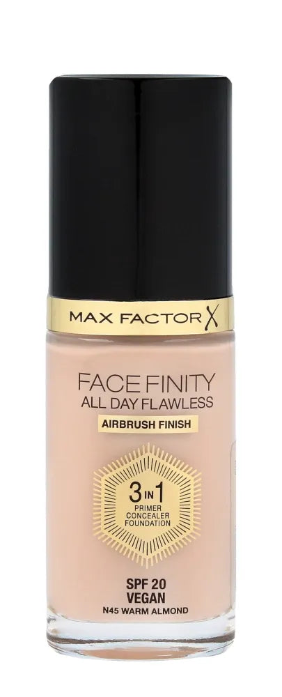 MAX FACTOR FACEFINITY 3-in-1 Foundation No. 45 Warm Almond 30ml - Kosmetika