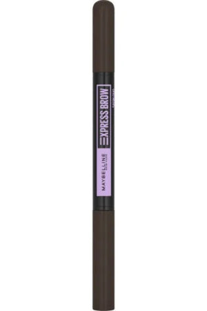 MAYBELLINE Express Brow Satin Duo Dvigubas antgalių antakių pieštukas Nr. 05 Juodas Rudas 1 vnt - Kosmetika