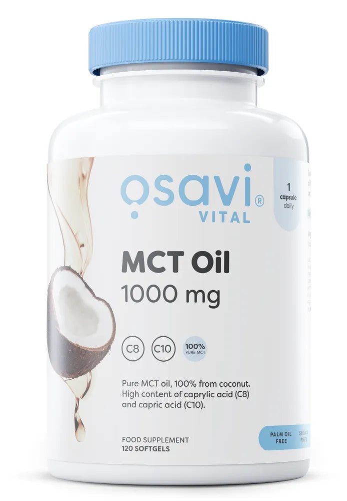 MCT Oil 1000mg - 120 softgels - Osavi - Papildai