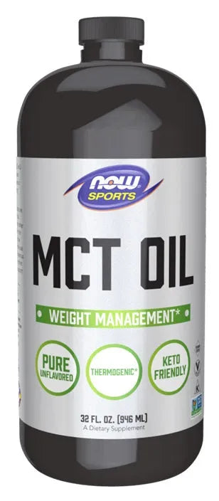 MCT Oil Pure Liquid - 946 ml - NOW Foods - Papildai