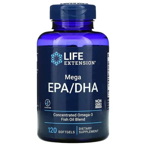 Mega EPA/DHA - 120 softgels - Life Extension - Papildai