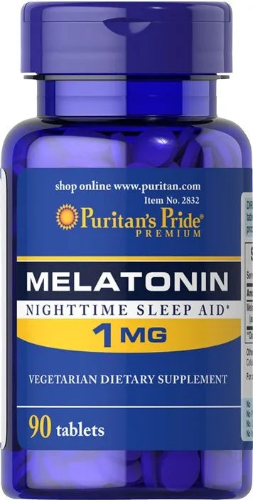 Melatonin 1mg - 90 tablets - Puritan’s Pride - Papildai