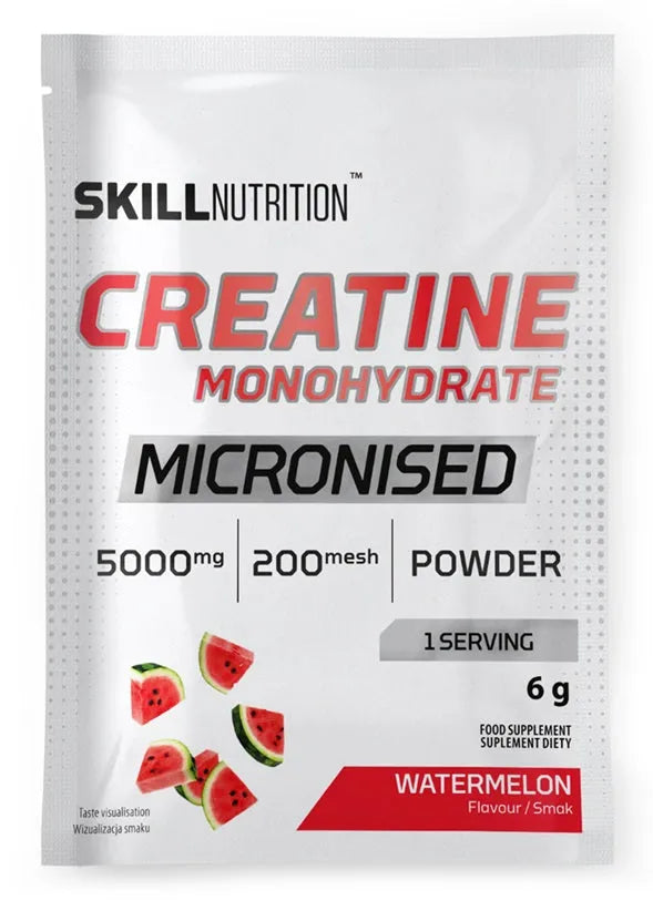 Micronised Creatine Monohydrate Watermelon - 6g (1 serving) - Skill Nutrition - Sporto papildai