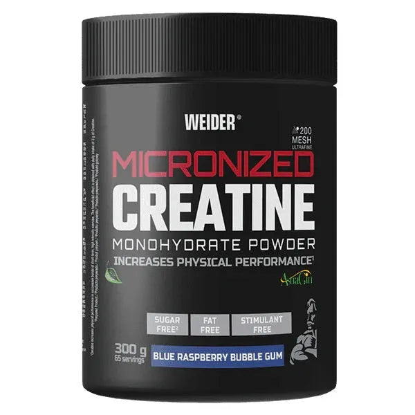 Micronized Creatine Blue Raspberry Bubble Gum - 300g - Weider - Sporto papildai