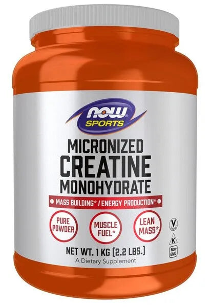 Micronized Creatine Monohydrate - 1000g - NOW Foods - Sporto papildai