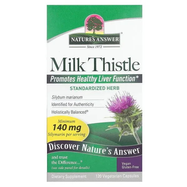 Milk Thistle - 120 vcaps - Nature’s Answer - Papildai