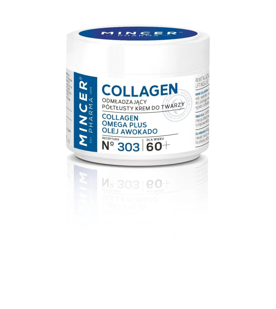 Mincer Pharma Collagen 60+ Pusiau riebus atjauninantis kremas nr. 303 50ml - Kosmetika