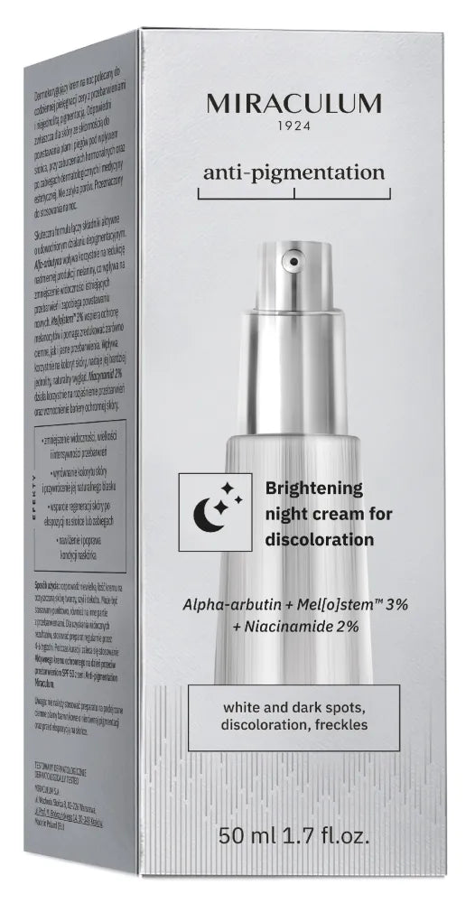 MIRACULUM Anti-Pigmentation Cream for lightening discoloration 50 ml - Kosmetika