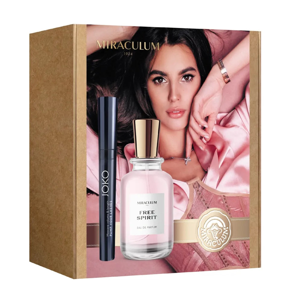 MIRACULUM SET OF SAINT 2023 GOLD - EDP Laisvas Dvasia + Blakstienų Tušas Pump Your Lashes - Kosmetika