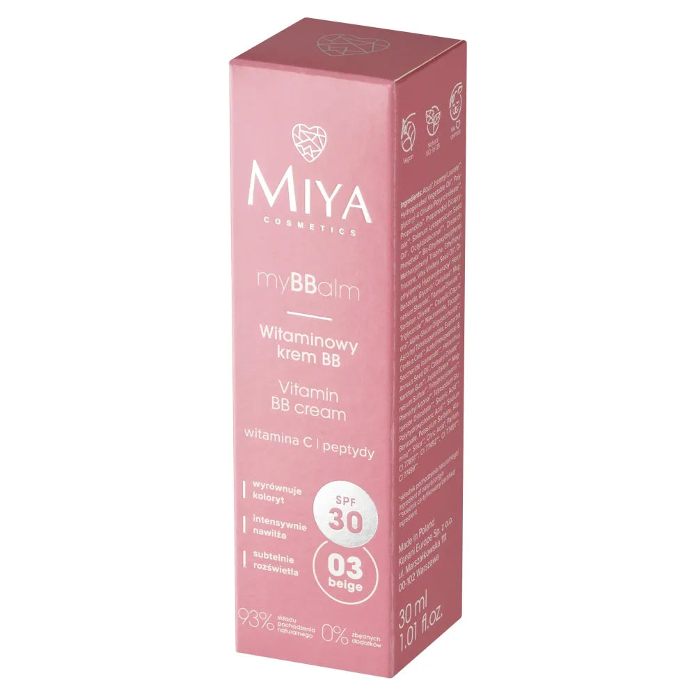 MIYA myBBalm Vitamin Cream bb SPF30 03,30ml - Kosmetika