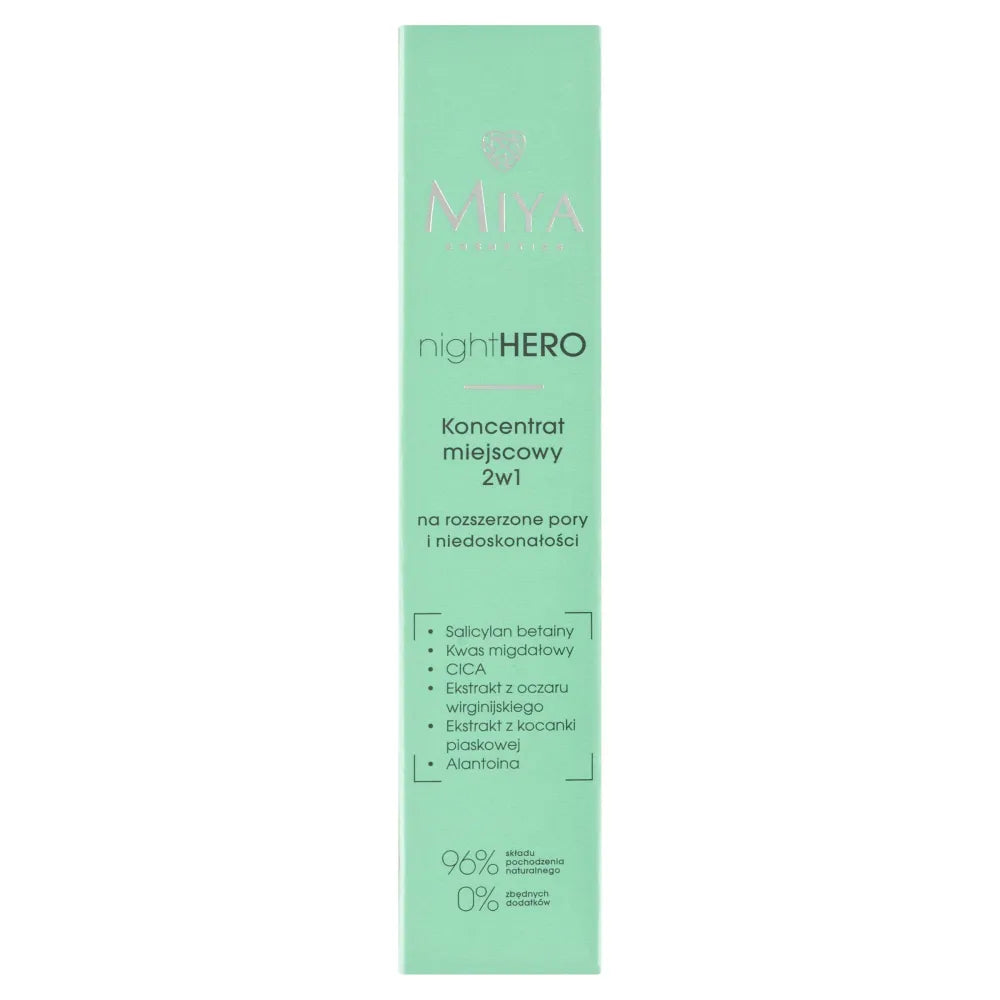 MIYA nightHERO Local Concentrate 2in1 15ml skaistalai - Kosmetika