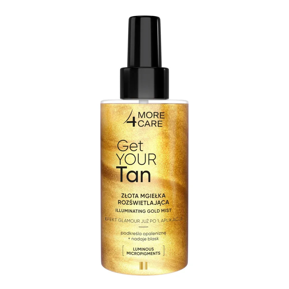 More4Care Get Your Tan Golden Body Apšvietimo Purškiklis 150 ml - Kosmetika