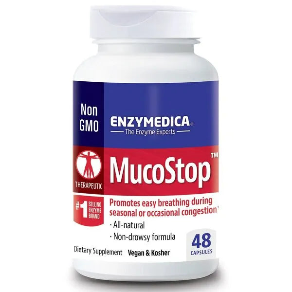 MucoStop - 48 caps - Enzymedica - Papildai