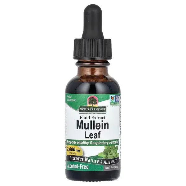 Mullein Leaf 2000mg - 30 ml - Nature’s Answer - Papildai