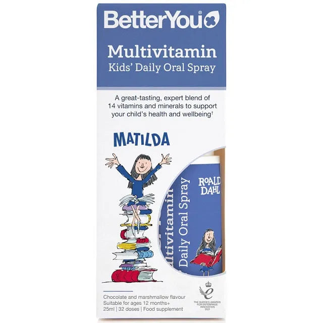 Multivitamin Kids’ Daily Oral Spray Chocolate and Marshmallow - 25 ml - BetterYou - Papildai