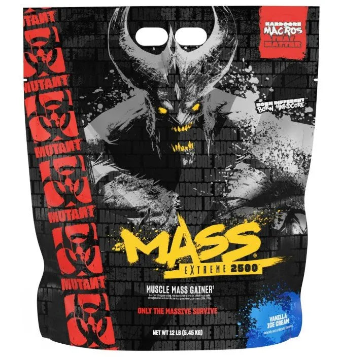 Mutant Mass Extreme 2500 Vanilla Ice Cream - 5450g - Sporto papildai