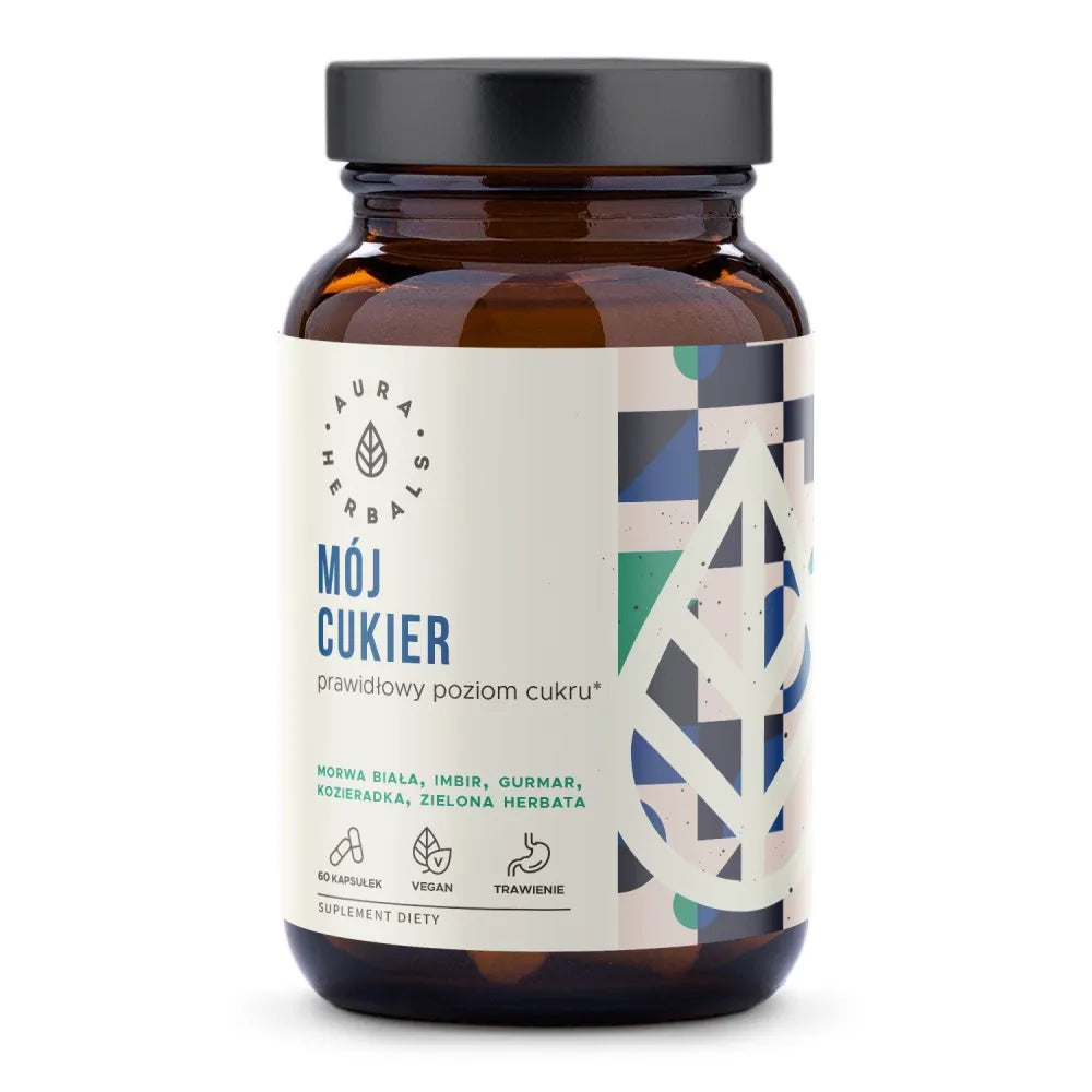 „My Sugar“ tinkamas cukraus lygis 60 kapsulių - AURA HERBALS - Papildai