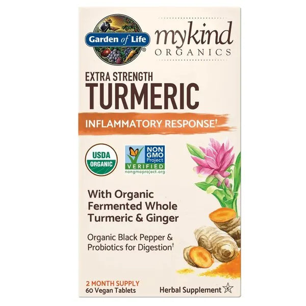 Mykind Extra Strength Turmeric - 60 vegan tablets - Garden of Life - Papildai
