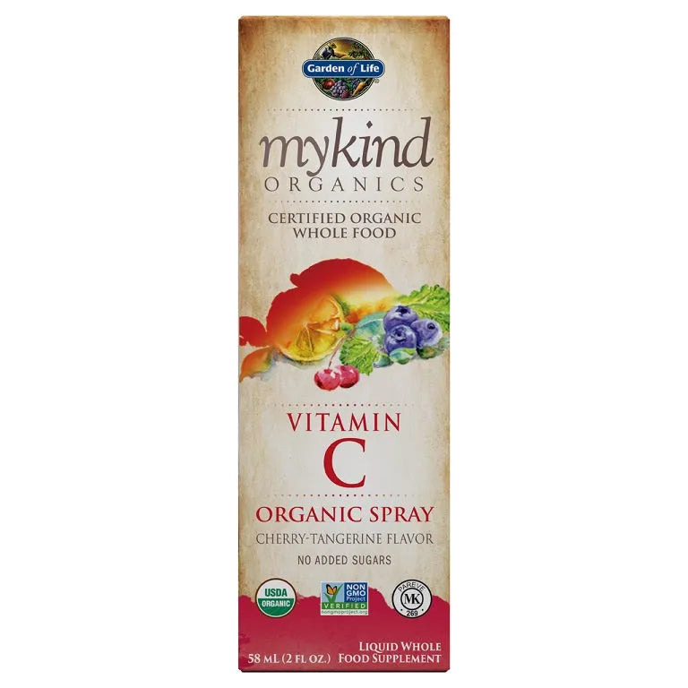 Mykind Vitamin C Spray Cherry-Tangerine - 58 ml - Garden of Life - Papildai