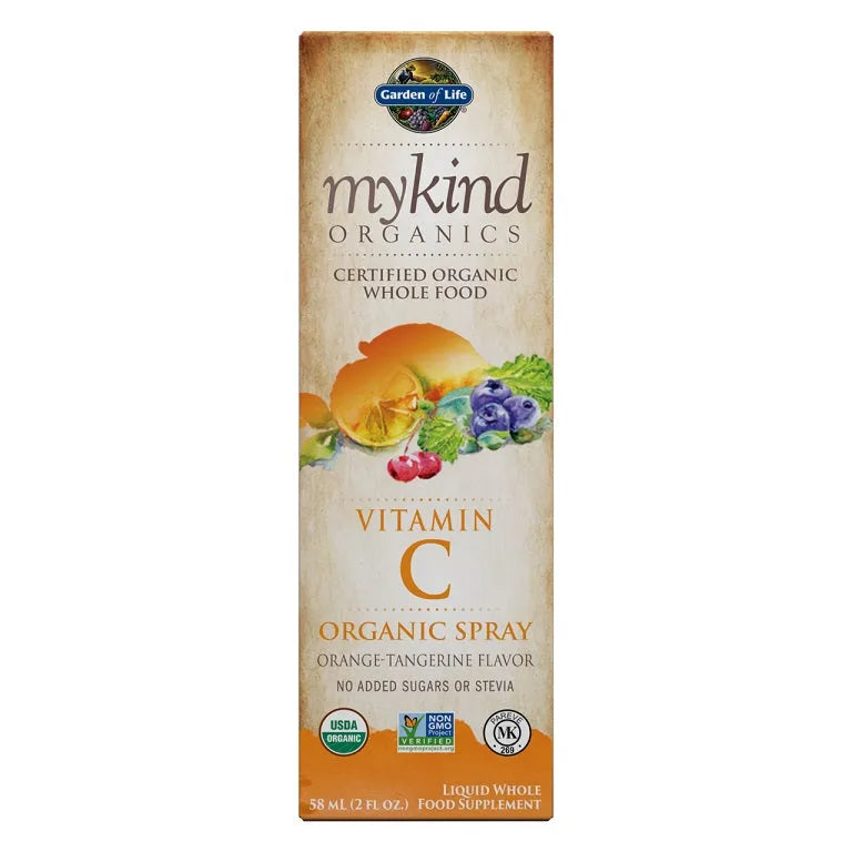 Mykind Vitamin C Spray Orange-Tangerine - 58 ml - Garden of Life - Papildai