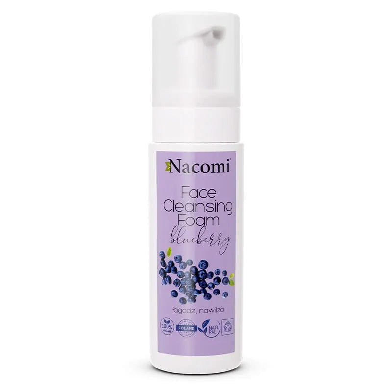 Nacomi Facial cleansing foam blueberry - Kosmetika