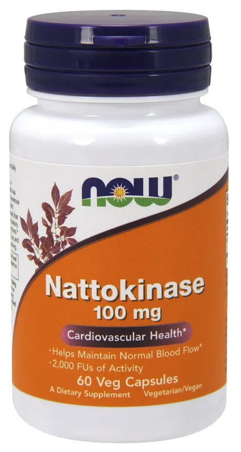 Nattokinase 100mg - 60 vcaps - NOW Foods - Papildai