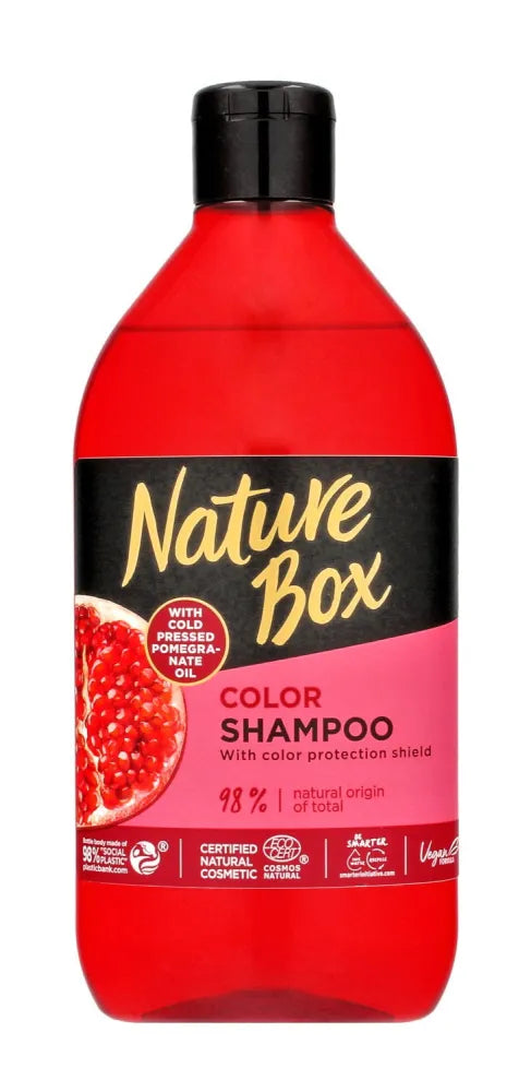 Nature Box Granatų aliejaus spalvą saugantis šampūnas 385 ml - Kosmetika
