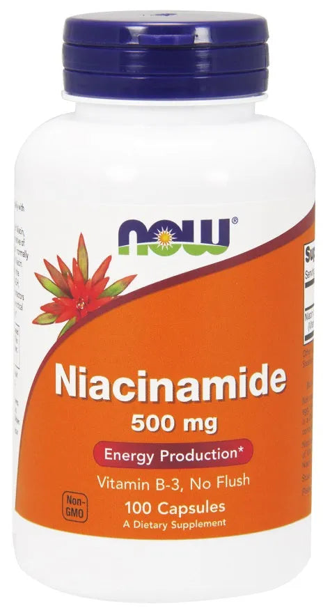 Niacinamide 500mg - 100 caps - NOW Foods - Papildai