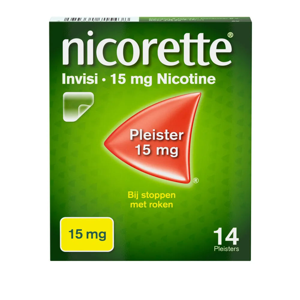 Nicorette Invisi 15 mg Nicotine Pleister 14 st - Vaistai nereceptiniai