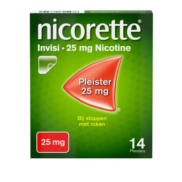 Nicorette Invisi 25 mg Nicotine Pleister 14 st - Vaistai nereceptiniai