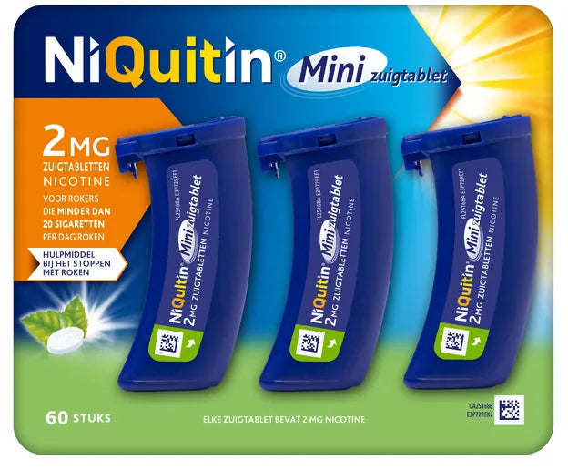 Niquitin Minizuigtabletten Mint 2.0 mg 60 ZTB - Vaistai nereceptiniai