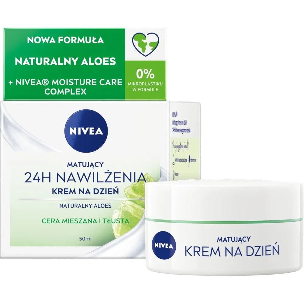 Nivea 24H Hydration Mattifying Day Cream for combination and oily skin 50ml - Kosmetika