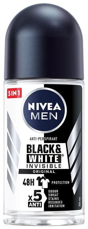 Nivea Antiperspirant Deodorant INVISIBLE POWER roll-on men’s 50ml - Kosmetika