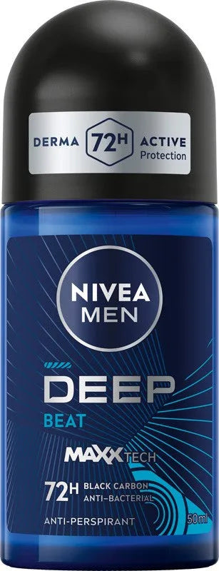 NIVEA Deo Men Antiperspirant Deep Beat roll-on 50 ml - Higiena