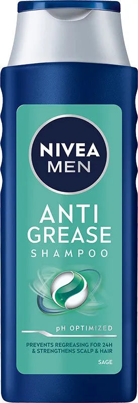Nivea Men Shampoo for oily hair and scalp Anti Grease 400ml - Kosmetika